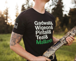 Waterfowl Hunting Tee - Black